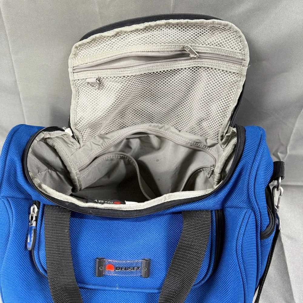 DELSEY Blue‎ Travel Duffel Bag Carry On Shoulder Strap Luggage Weekender